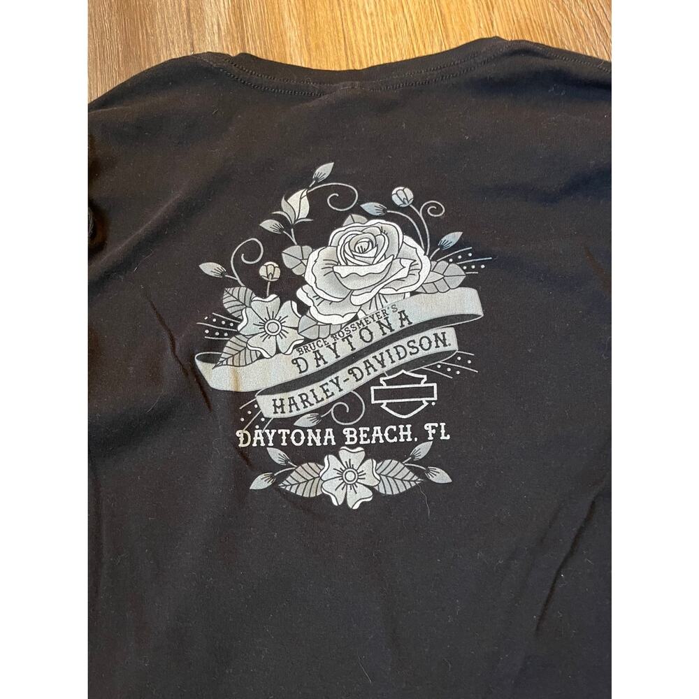 Harley-Davidson Women's XL Long Sleeve Graphic T-shirt - Picture 4 of 5